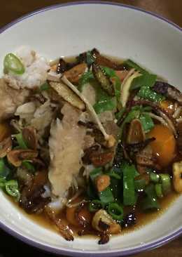 Steam ikan dory with enoki