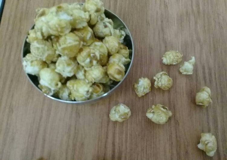 cara membuat Popcorn caramel cemilan anak