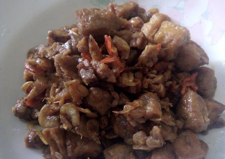 gambar untuk resep makanan Masak kecap pedas tahu tempe teri udang