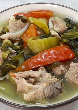 Sup Bakut Sawi Asin (Pork Ribs & Pickled Bokchoy Soup)