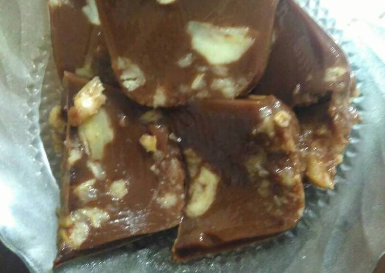 gambar untuk cara membuat Agar-agar coklat tapai singkong