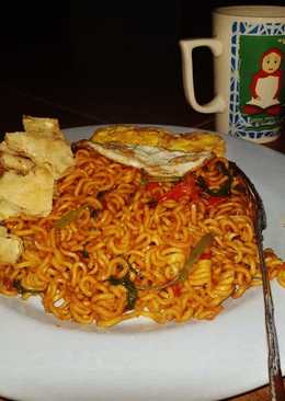 Mie Goreng Tempe Telur Kangkung Bute Pedas