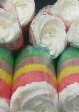 MINI RAINBOW ROLL CAKE (by.sif oi)