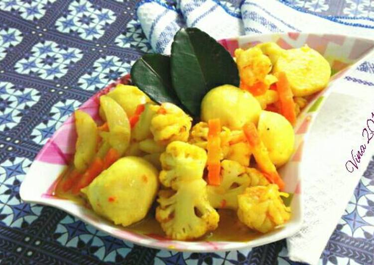 resep ??Presmol acar kuning bakso tengiri + udang??