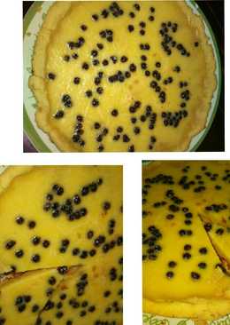 Pie susu keju & butiran coklat