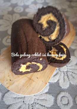 Bolu gulung coklat isi kacang keju #ketopads_cp_ketobeticcake