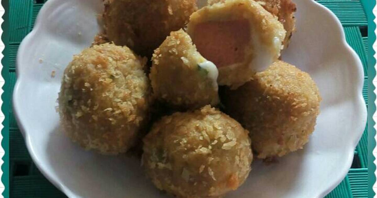  Resep  Kroket tempe isi  sosis mozzarella  oleh Nisa Umara 