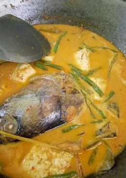 Gulai kepala ikan tongkol+kacang panjang & tahu