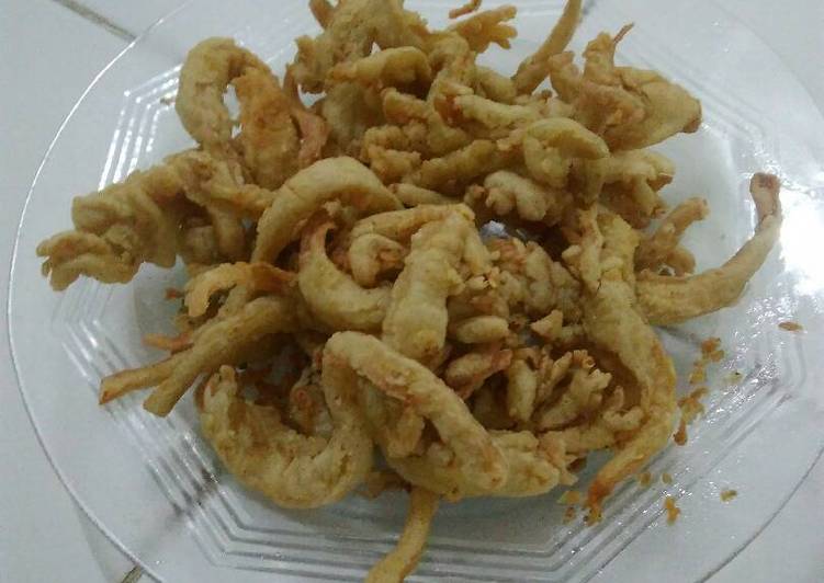 resep lengkap untuk Jamur crispy (kriuk, non msg, no plastik kriuk)