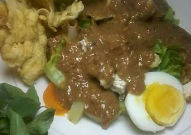 gambar untuk resep Gado gado bumbu padang