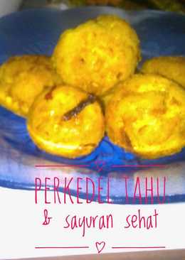 Perkedel tahu + sayuran sehat