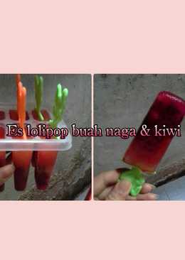 Es lolipop buah naga & kiwi