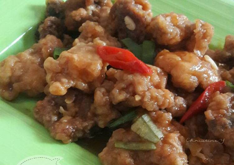 gambar untuk cara membuat Ayam Tepung Asam Manis