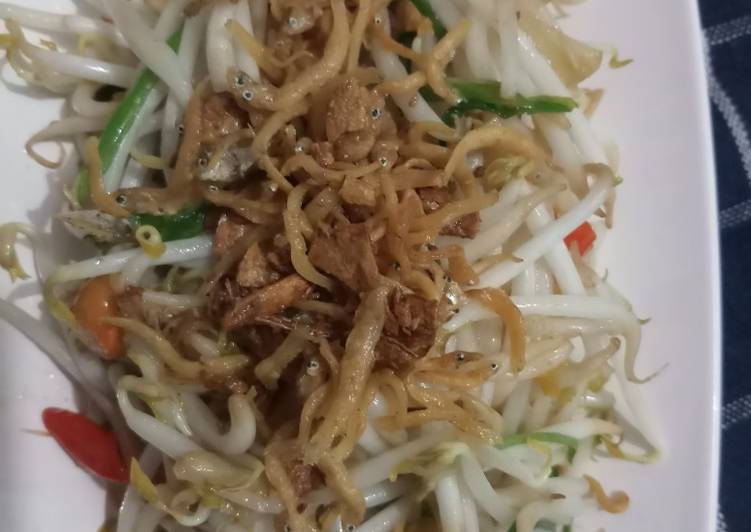 resep Cah tauge teri medan