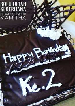 Bolu ultah sederhana