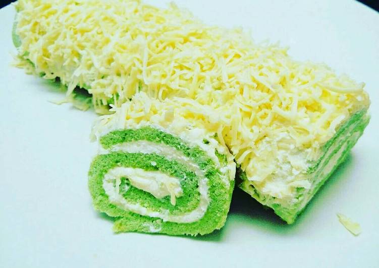 resep lengkap untuk Bolu gulung cream cheese keto