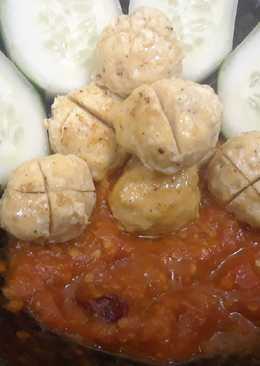 Bakso penyet