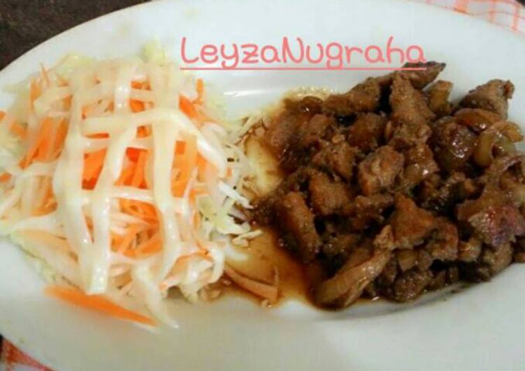 resep makanan Chicken Teriyaki and Salad