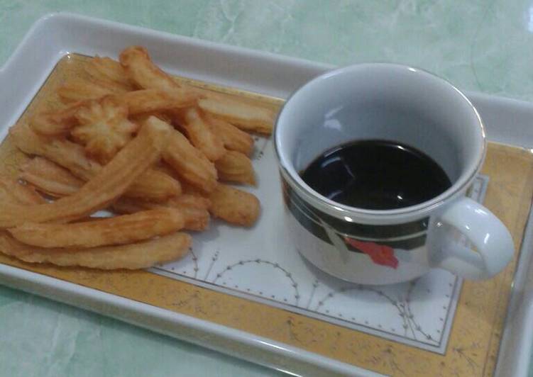 gambar untuk resep makanan Churros Homemade (choux puff pastry) simple dan praktis