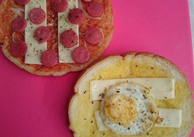 resep Pizza mini roti tawar