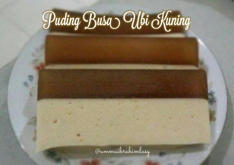 resep makanan Puding Busa Ubi Kuning