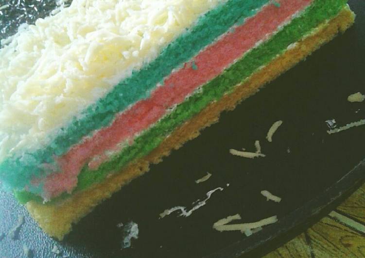 gambar untuk cara membuat Rainbow cake