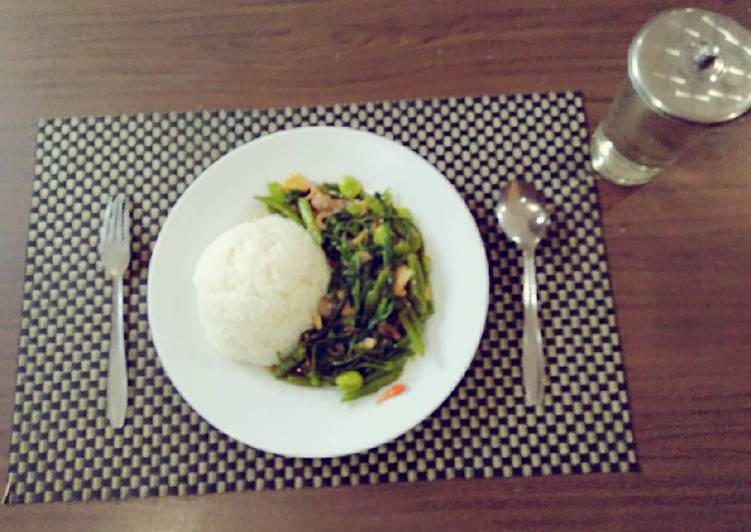 resep Cah kangkung spesial.. enak banget