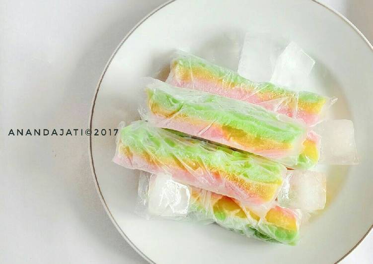 resep makanan Es Gabus Pelangi Tempo Doeloe