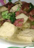 Cah tahu sutra brokoli hijau