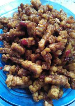 Orek/oreg tempe pedas manis