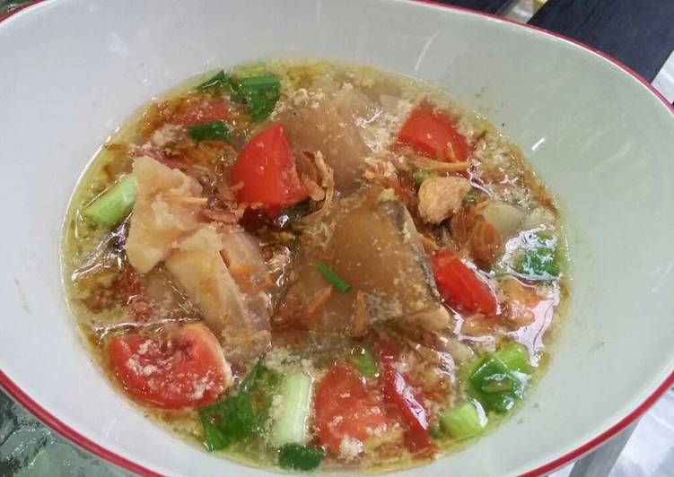 Sop kaki kuah susu ala bunda Jkb foto resep utama