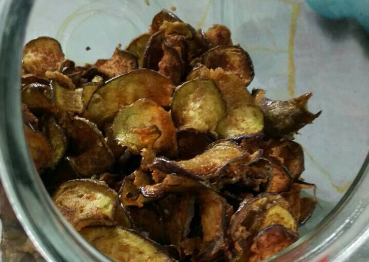 Resep Keripik terong Kiriman dari Tata Kitchen