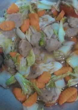 Capcay a.k.a tumis sayur bakso