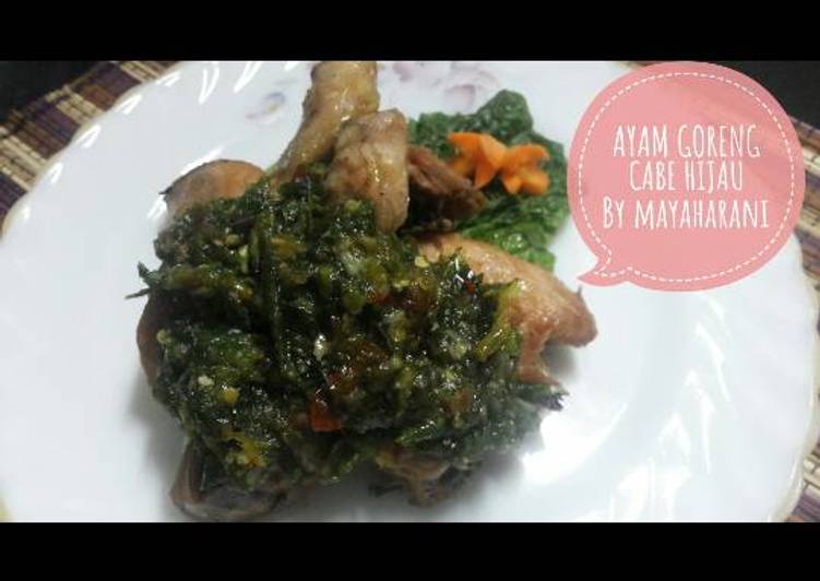 Resep Ayam goreng cabe hijau Dari Mayaharani