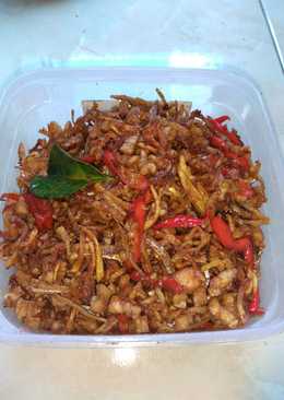 Oreg tempe kentang kering pedas manis