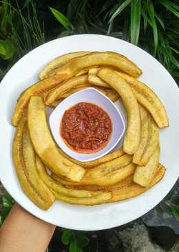 Pisang Goroho Goreng Sambal Roa