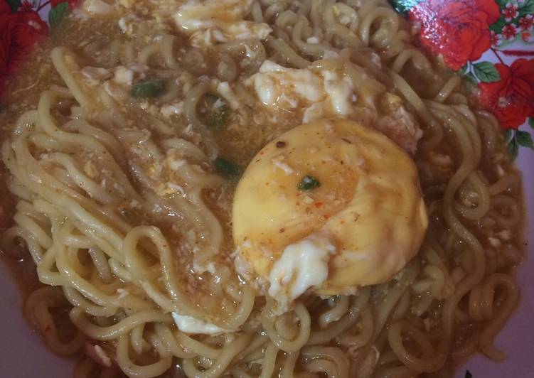 cara membuat Indomie becek rawit