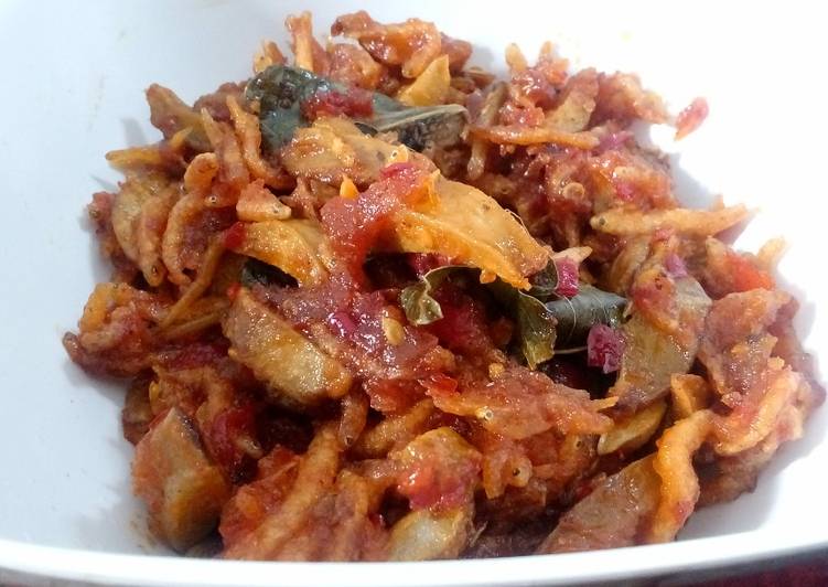 resep Balado Jengkol Teri Crispy