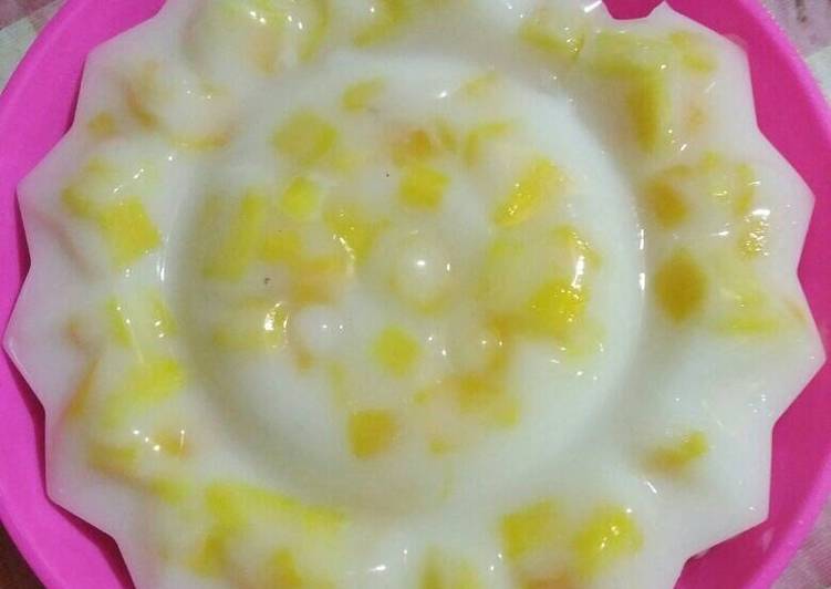 resep masakan Jackfruit jelly/Agar agar nangka