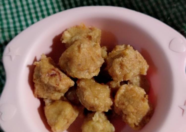 bahan dan cara membuat Bakso Ayam Goreng