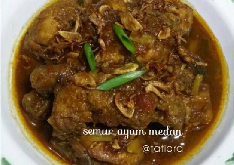 bahan dan cara membuat Semur AYAM Medan