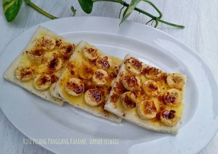 resep makanan Roti pisang panggang karamel #indonesiamemasak