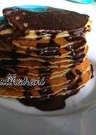 Pancake Teflon Simple Saus Coklat Pekat