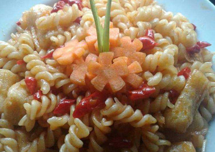 resep Makaroni Sosis Asam Manis Pedas