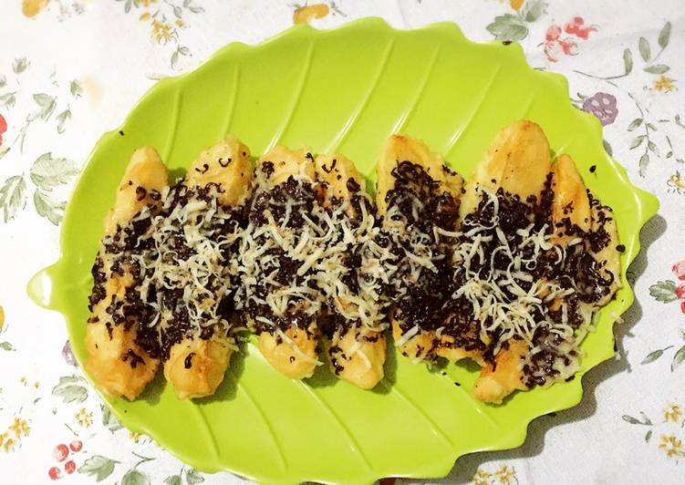 resep makanan Pisang goreng coklat keju