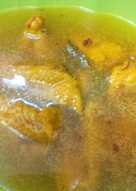 Soup ayam kunyit simple