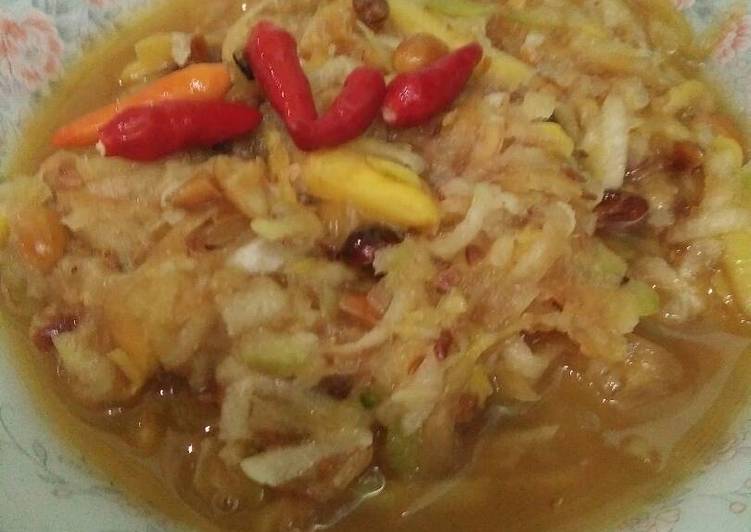 resep makanan Rujak Gobet / Rujak Serut