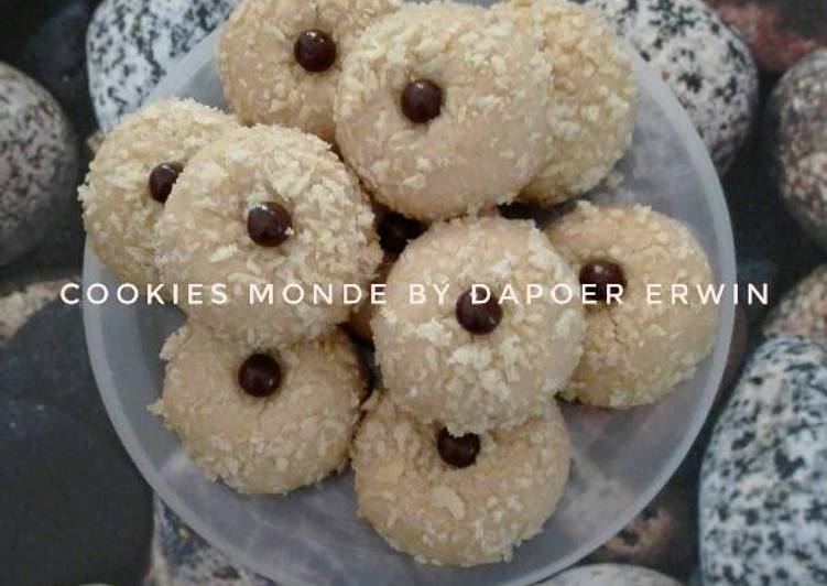 resep lengkap untuk Cookies monde/janda genit