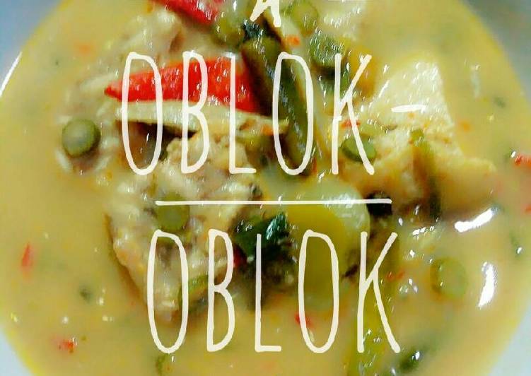 resep lengkap untuk Sayur oblok-oblok