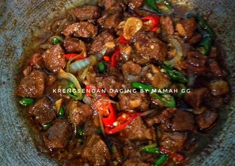 bahan dan cara membuat Krengsengan Daging Sapi